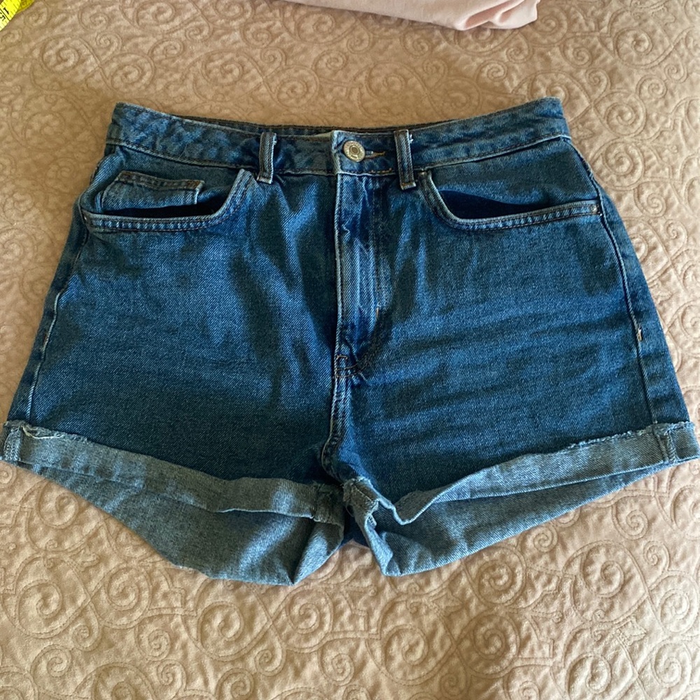 Forever 21 F21 High-Waisted Denim Shorts